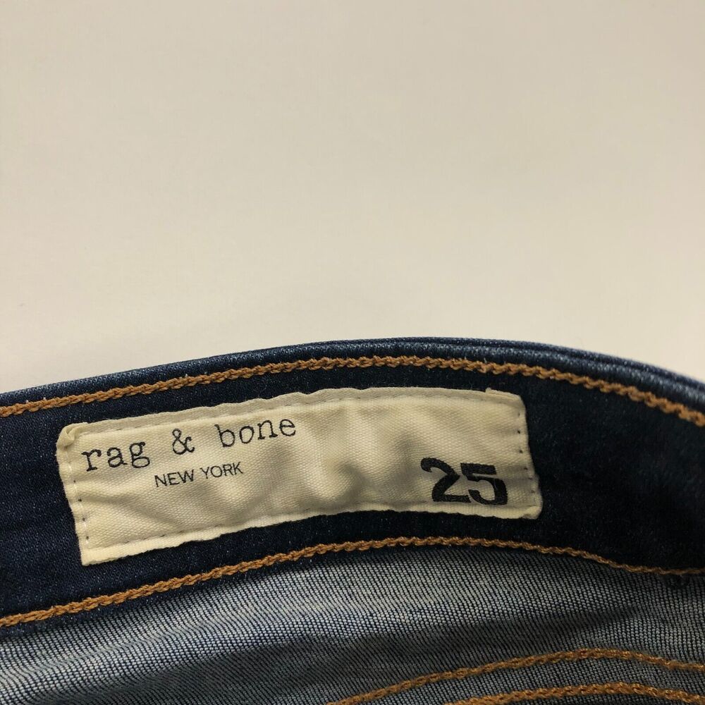 Rag & Bone Cate Mid Rise Ankle Skinny 25 (Fits 28W 27L) Mid Rise Jeans HR1 - Picture 9 of 12